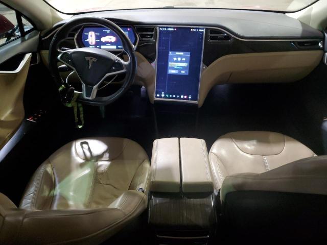 5YJSA1CNXDFP09352 - 2013 TESLA MODEL S RED photo 8