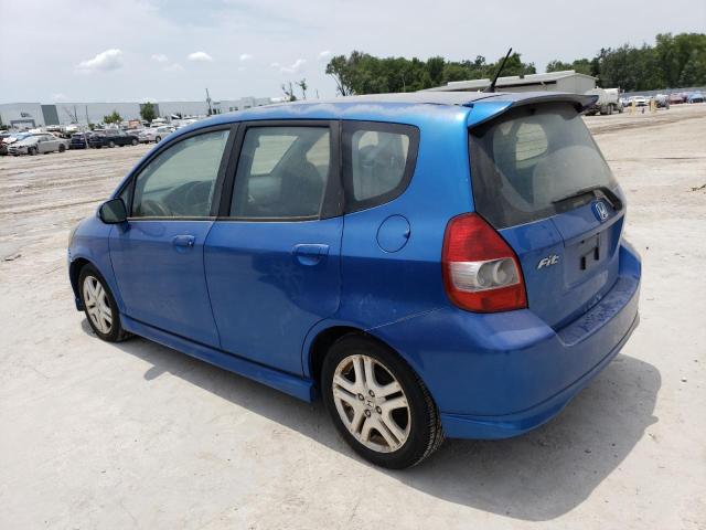 JHMGD38607S029251 - 2007 HONDA FIT S BLUE photo 2