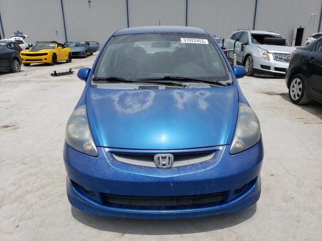 JHMGD38607S029251 - 2007 HONDA FIT S BLUE photo 5