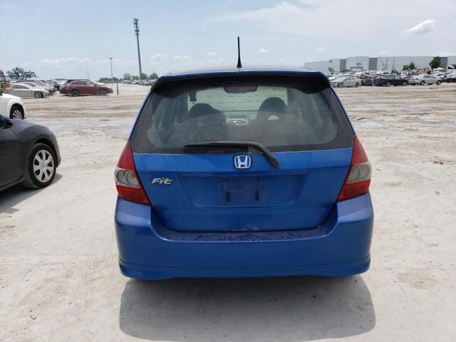 JHMGD38607S029251 - 2007 HONDA FIT S BLUE photo 6