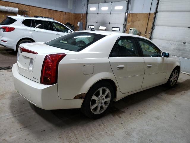 1G6DP577970165801 - 2007 CADILLAC CTS HI FEATURE V6 WHITE photo 3