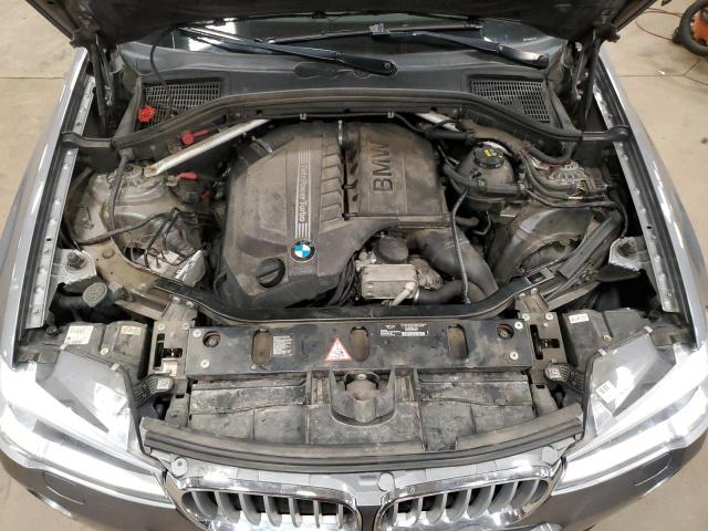 5UXWX7C57F0K32138 - 2015 BMW X3 XDRIVE35I GRAY photo 12