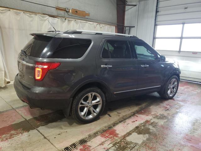 1FM5K8F85FGB57238 - 2015 FORD EXPLORER LIMITED GRAY photo 3