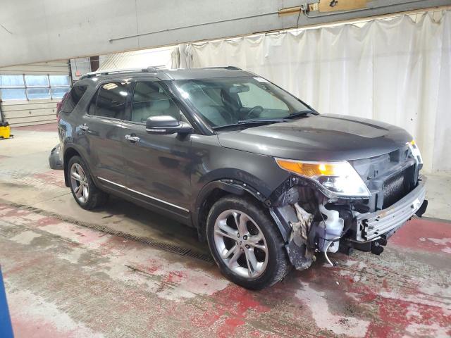 1FM5K8F85FGB57238 - 2015 FORD EXPLORER LIMITED GRAY photo 4