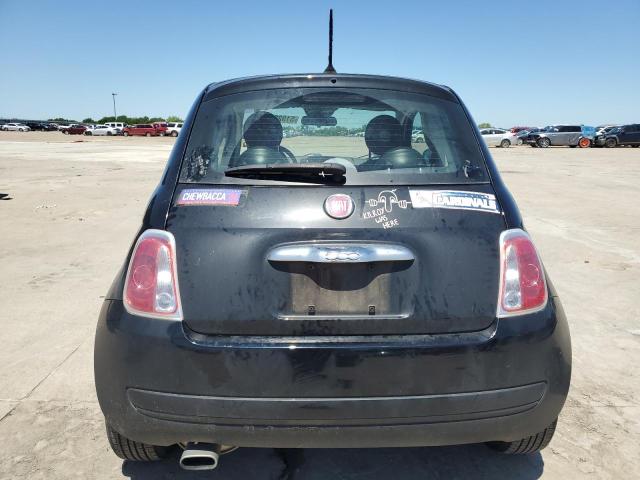 3C3CFFAR4FT753462 - 2015 FIAT 500 POP BLACK photo 6