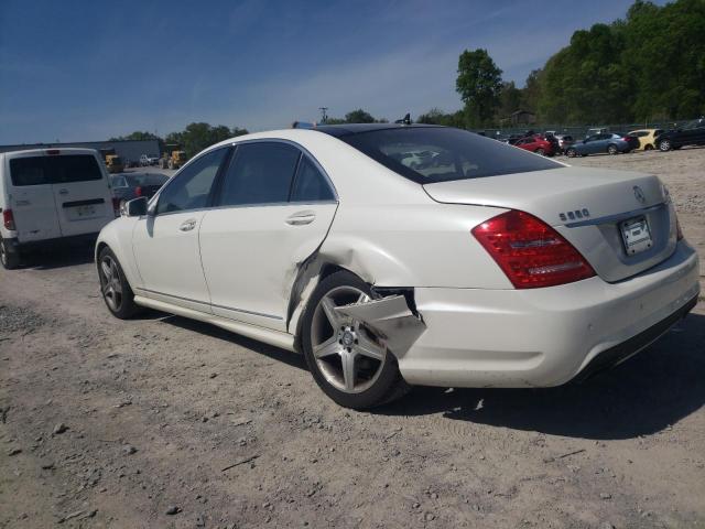 WDDNG8GB5AA343220 - 2010 MERCEDES-BENZ S 550 4MATIC WHITE photo 2
