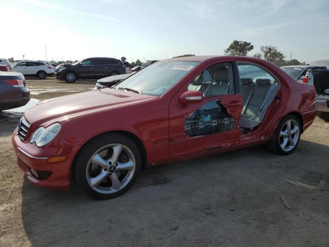 WDBRF40J65A786666 - 2005 MERCEDES-BENZ C 230K SPORT SEDAN RED photo 1