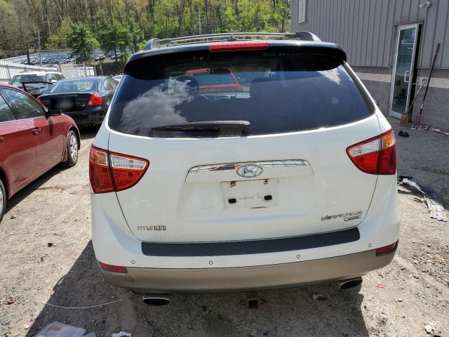 KM8NUDCC1AU134917 - 2010 HYUNDAI VERACRUZ GLS WHITE photo 6