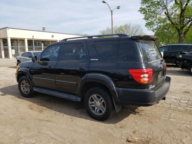 5TDBT48A54S223982 - 2004 TOYOTA SEQUOIA LIMITED BLACK photo 2