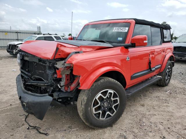 1FMDE5BH1NLB18241 - 2022 FORD BRONCO BASE RED photo 1