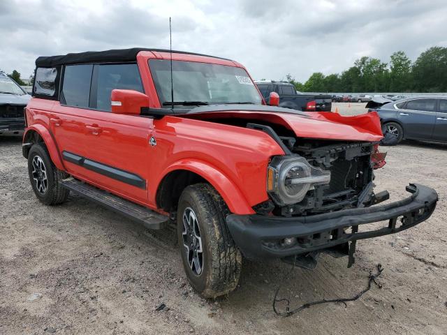 1FMDE5BH1NLB18241 - 2022 FORD BRONCO BASE RED photo 4