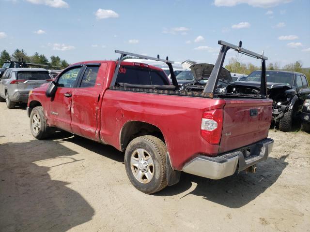 5TFUY5F10EX327343 - 2014 TOYOTA TUNDRA DOUBLE CAB SR/SR5 RED photo 2