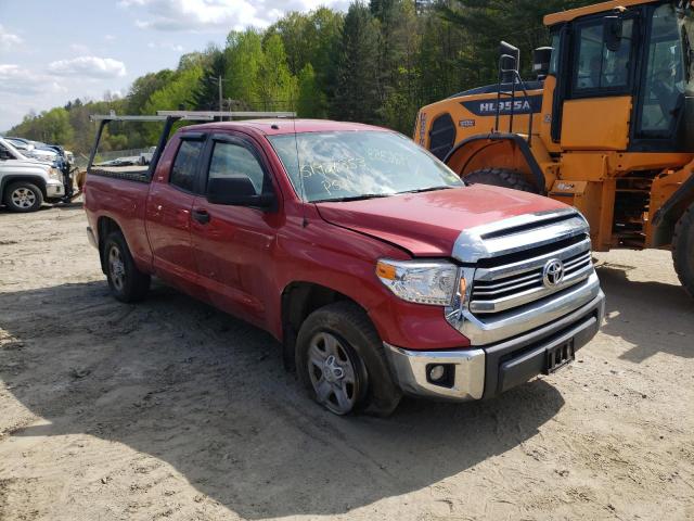 5TFUY5F10EX327343 - 2014 TOYOTA TUNDRA DOUBLE CAB SR/SR5 RED photo 4