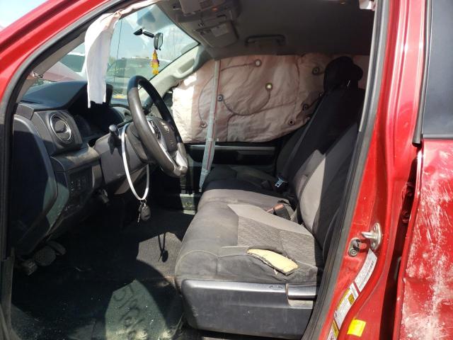 5TFUY5F10EX327343 - 2014 TOYOTA TUNDRA DOUBLE CAB SR/SR5 RED photo 7