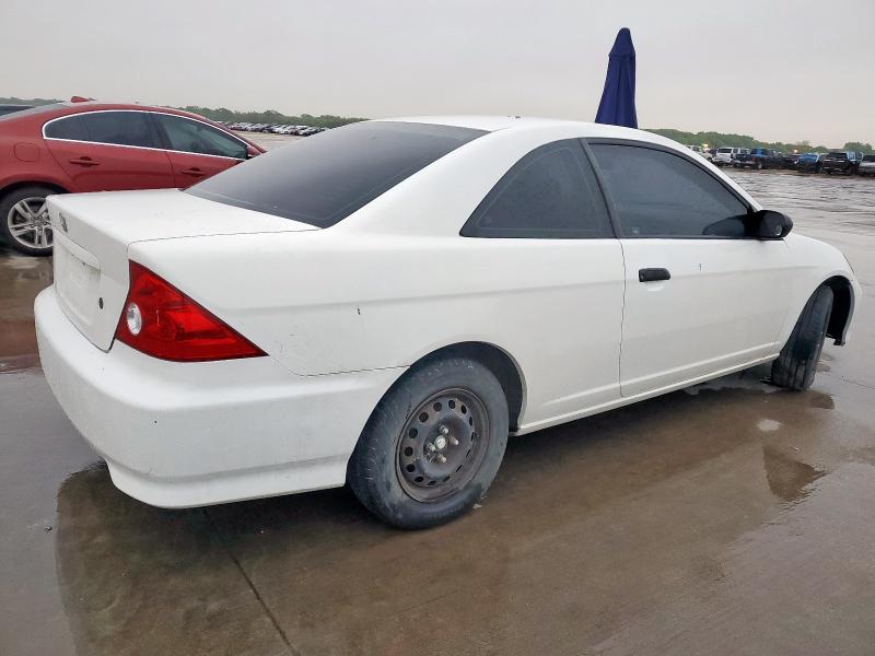 1HGEM22145L019217 - 2005 HONDA CIVIC DX VP WHITE photo 3