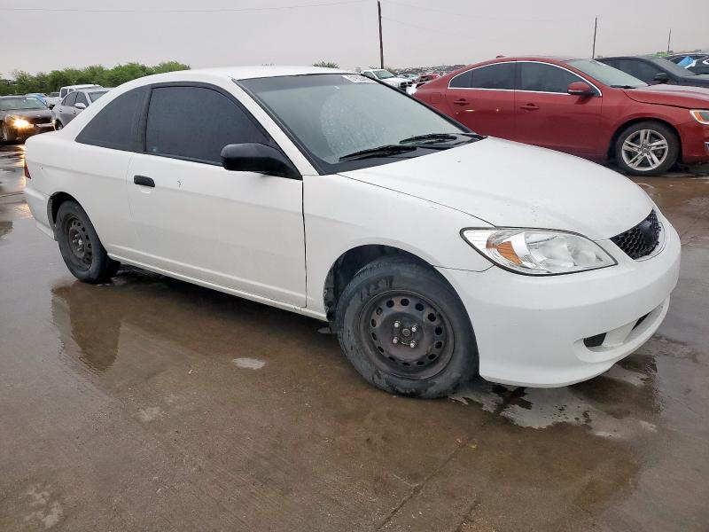 1HGEM22145L019217 - 2005 HONDA CIVIC DX VP WHITE photo 4