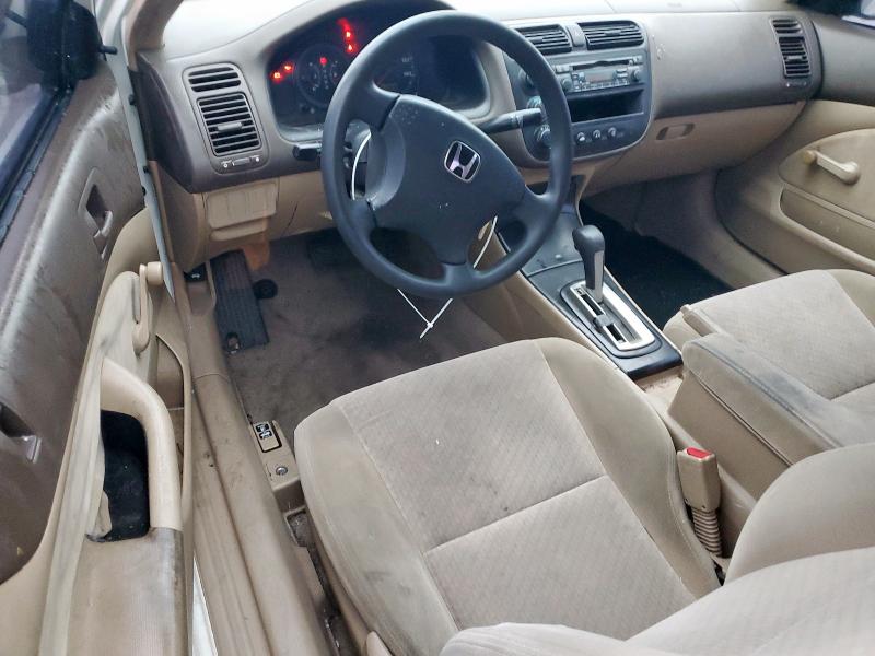 1HGEM22145L019217 - 2005 HONDA CIVIC DX VP WHITE photo 8