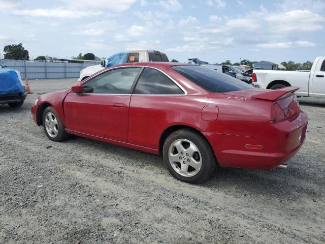 1HGCG2253YA017492 - 2000 HONDA ACCORD EX RED photo 2