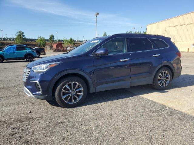 KM8SM4HF4HU183450 - 2017 HYUNDAI SANTA FE SE BLUE photo 1