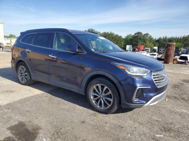 KM8SM4HF4HU183450 - 2017 HYUNDAI SANTA FE SE BLUE photo 4