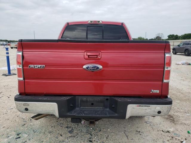 1FTFW1CV6AFA23156 - 2010 FORD F150 SUPERCREW RED photo 6