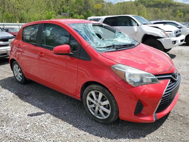 VNKKTUD31FA022384 - 2015 TOYOTA YARIS RED photo 4