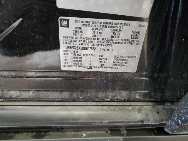 LRBFX2SA0KD007662 - 2019 BUICK ENVISION ESSENCE Qara foto 13