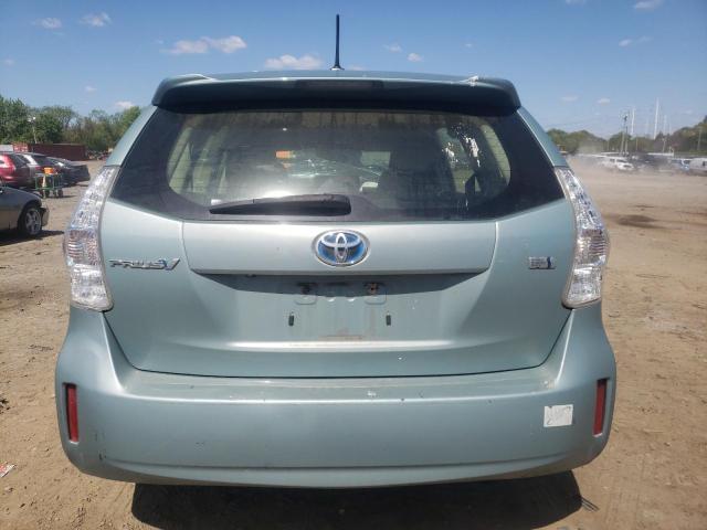 JTDZN3EU5D3231745 - 2013 TOYOTA PRIUS V TURQUOISE photo 6