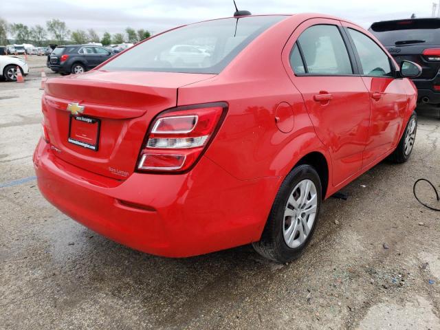 1G1JB5SH2H4149084 - 2017 CHEVROLET SONIC LS RED photo 3