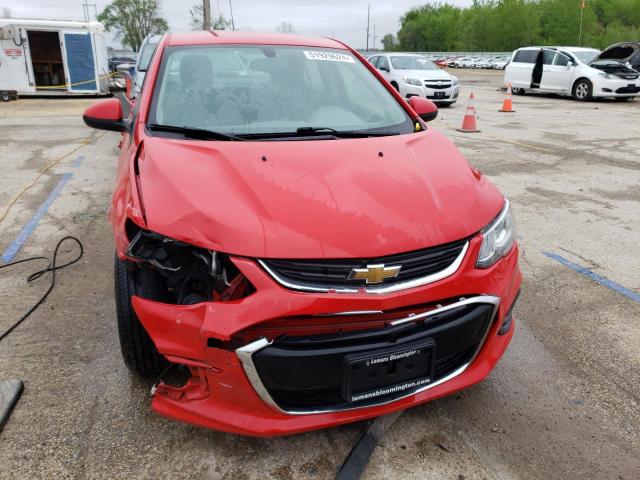 1G1JB5SH2H4149084 - 2017 CHEVROLET SONIC LS RED photo 5
