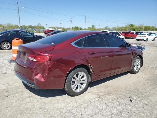 1C3CCCAB7FN738870 - 2015 CHRYSLER 200 LIMITED RED photo 3