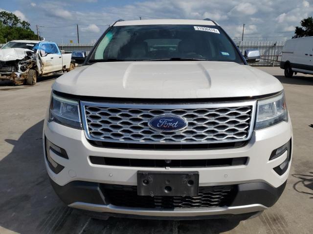 1FM5K8HTXGGC57872 - 2016 FORD EXPLORER PLATINUM WHITE photo 5