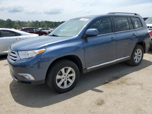 5TDZK3EH5DS132207 - 2013 TOYOTA HIGHLANDER BASE BLUE photo 1