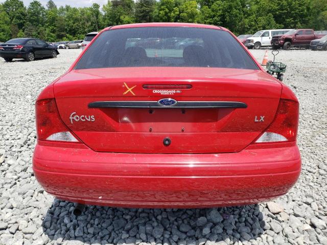1FAFP33P7YW273998 - 2000 FORD FOCUS LX RED photo 6