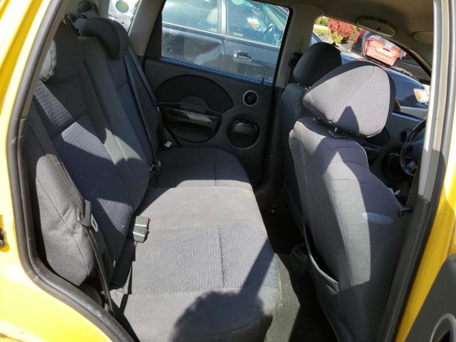 KL1TD66697B759168 - 2007 CHEVROLET AVEO BASE YELLOW photo 10