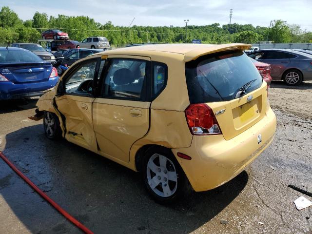 KL1TD66697B759168 - 2007 CHEVROLET AVEO BASE YELLOW photo 2