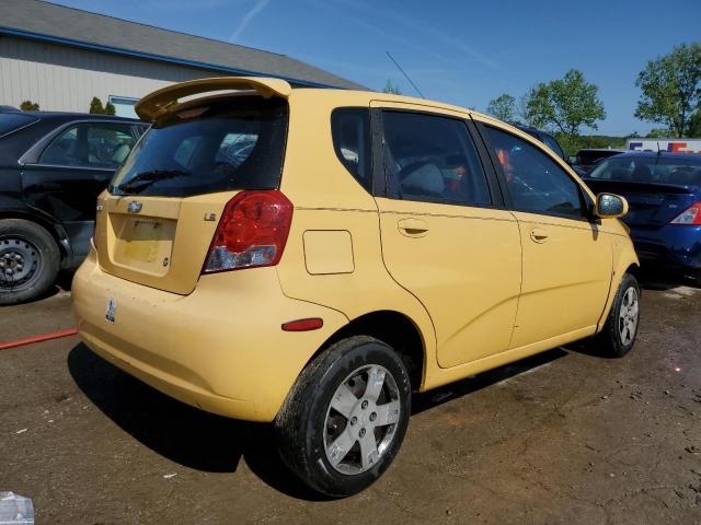 KL1TD66697B759168 - 2007 CHEVROLET AVEO BASE YELLOW photo 3