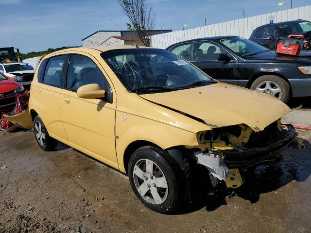 KL1TD66697B759168 - 2007 CHEVROLET AVEO BASE YELLOW photo 4