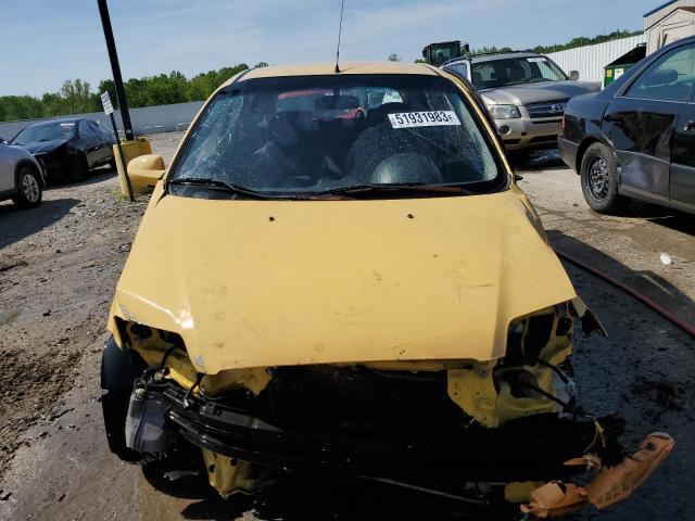 KL1TD66697B759168 - 2007 CHEVROLET AVEO BASE YELLOW photo 5