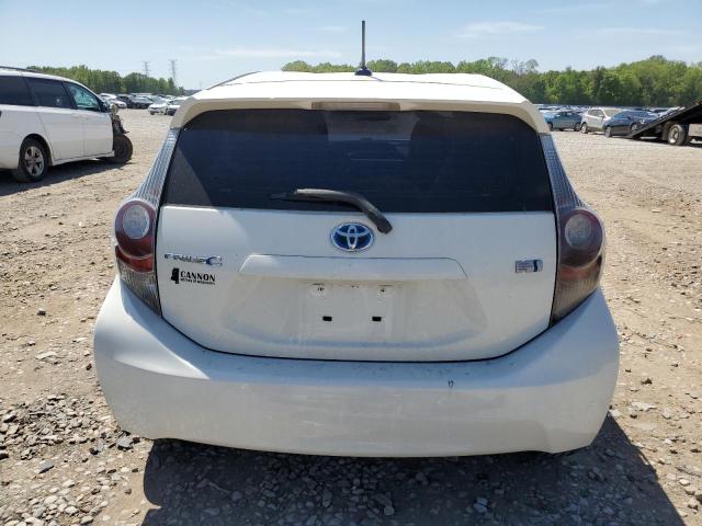 JTDKDTB3XE1064019 - 2014 TOYOTA PRIUS C WHITE photo 6