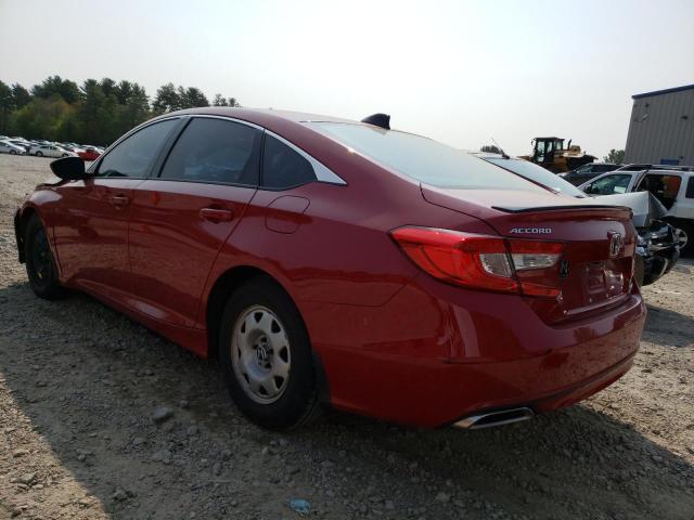 1HGCV1F41NA045725 - 2022 HONDA ACCORD SPORT SE RED photo 2