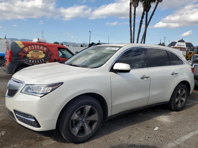 5FRYD3H21EB014382 - 2014 ACURA MDX WHITE photo 1