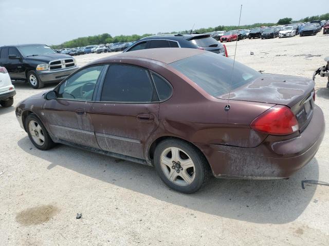 1FAFP56S1YG125674 - 2000 FORD TAURUS SEL BURGUNDY photo 2