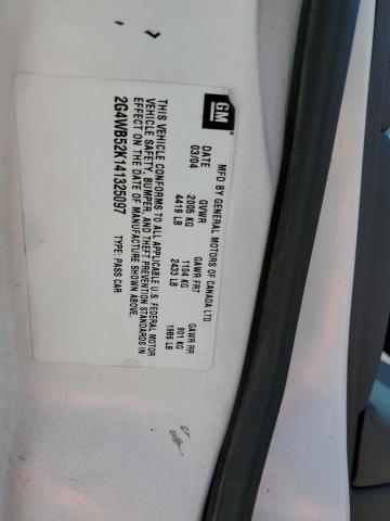 2G4WB52K141325097 - 2004 BUICK REGAL LS 白色 照片 12