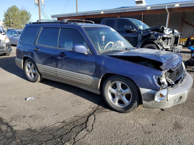 JF1SF65501G713476 - 2001 SUBARU FORESTER S BLUE photo 4
