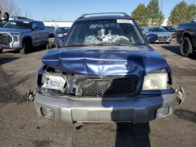 JF1SF65501G713476 - 2001 SUBARU FORESTER S BLUE photo 5