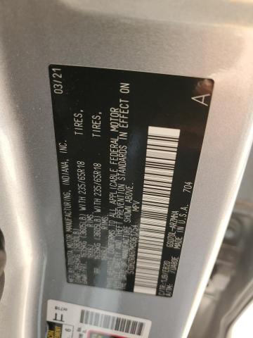 5TDHZRAH7MS061754 - 2021 TOYOTA HIGHLANDER XLE 银色 照片 13