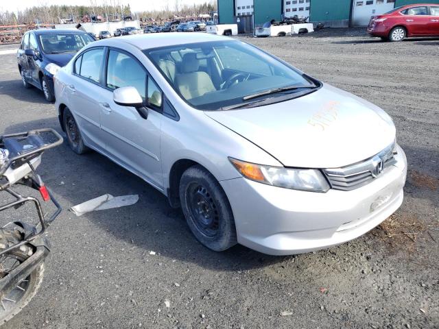 2HGFB2E41CH003504 - 2012 HONDA CIVIC LX SILVER photo 4