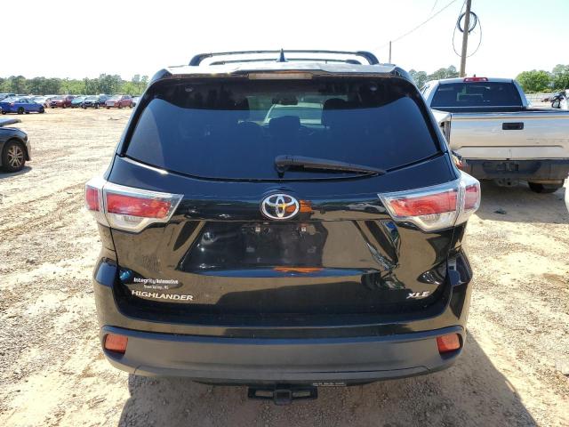 5TDKKRFH0FS049788 - 2015 TOYOTA HIGHLANDER XLE BLACK photo 6
