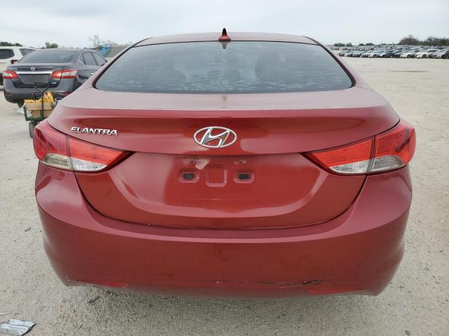 5NPDH4AEXDH178034 - 2013 HYUNDAI ELANTRA GLS RED photo 6